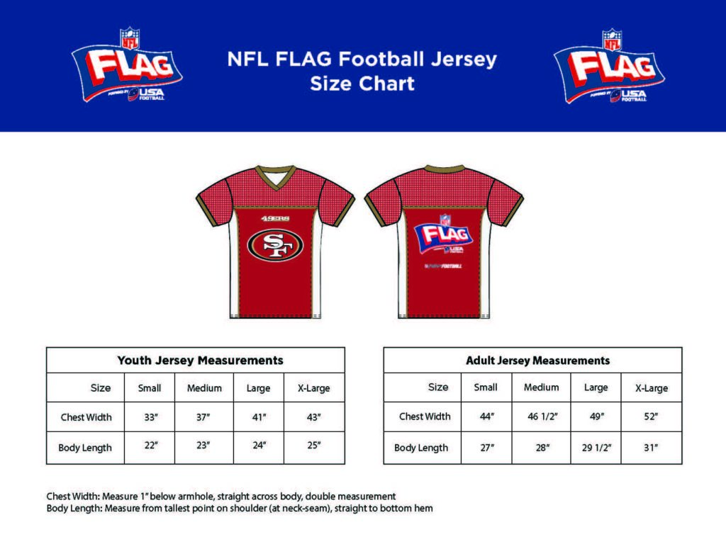 Flag Jersey Size