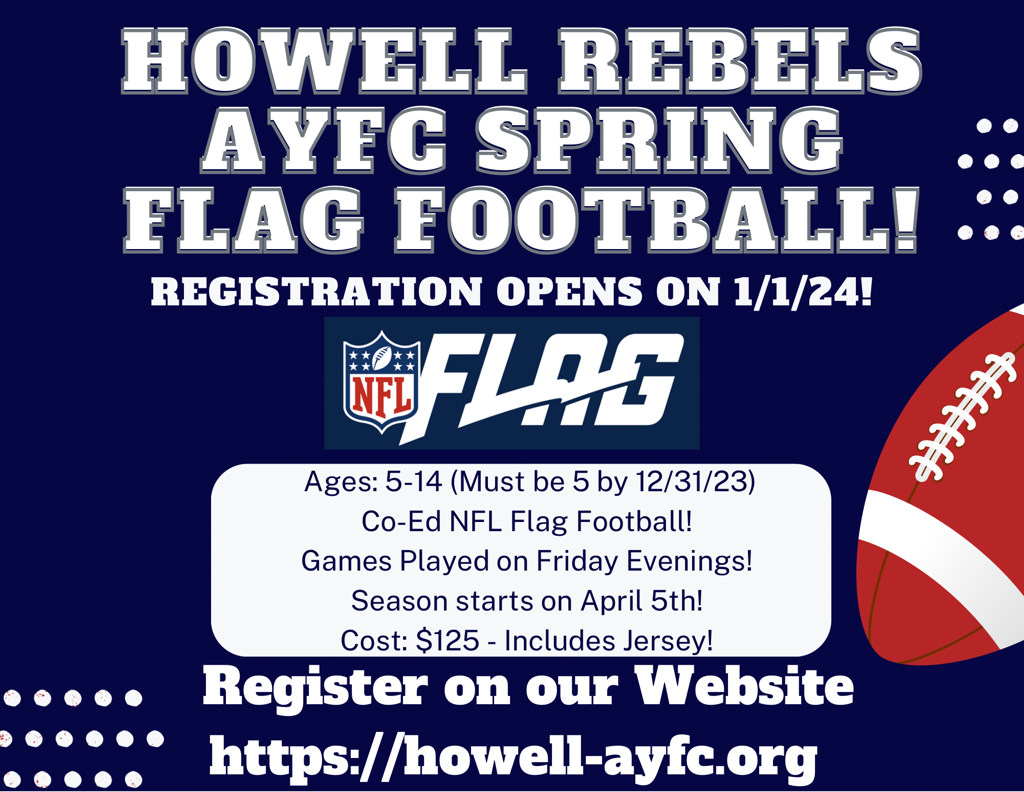 Howell Rebels AYFC Spring Flag Football