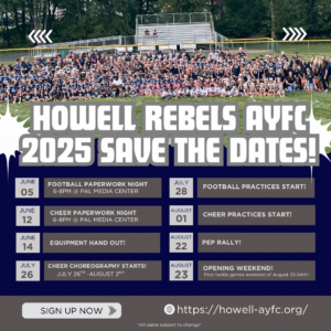Save the Date Howell REBELS